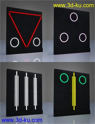 3D打印模型Modular Sci-Fi Wall Lights的图片