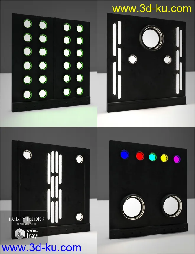Modular Sci-Fi Wall Lights模型的图片13