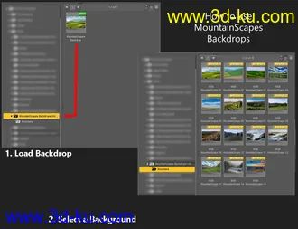 3D打印模型MountainScapes Backdrops Volume 4的图片