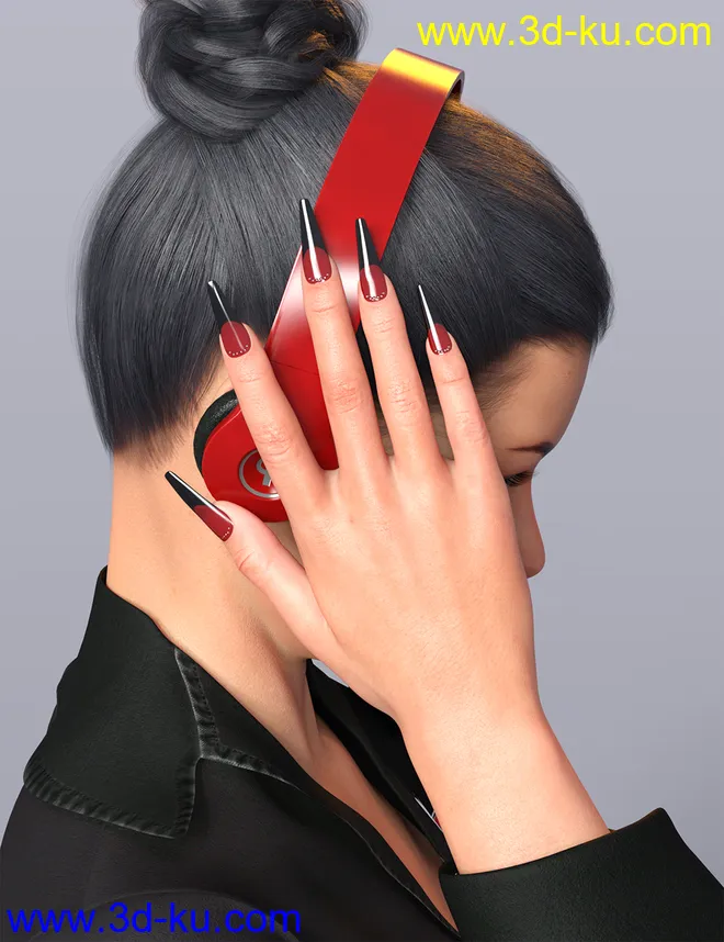 Mst Genesis 8 Females Mega Nails MR模型的图片5