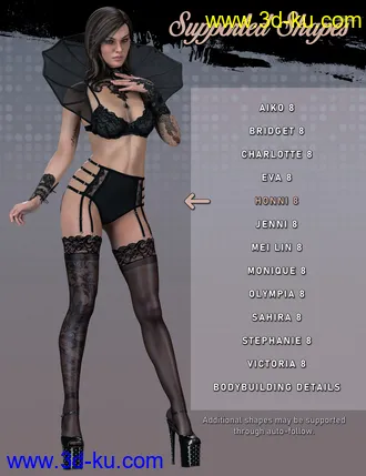 3D打印模型Mystique 2 for Genesis 8 Female(s)的图片