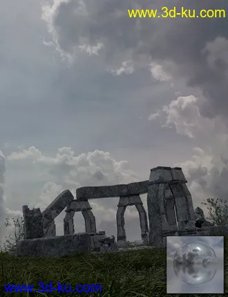 3D打印模型Orestes Iray HDRI Skydomes - Brooding的图片