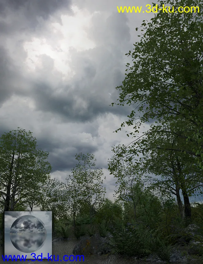 Orestes Iray HDRI Skydomes - Brooding模型的图片4