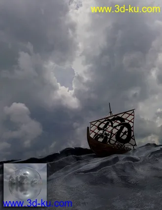 3D打印模型Orestes Iray HDRI Skydomes - Brooding的图片