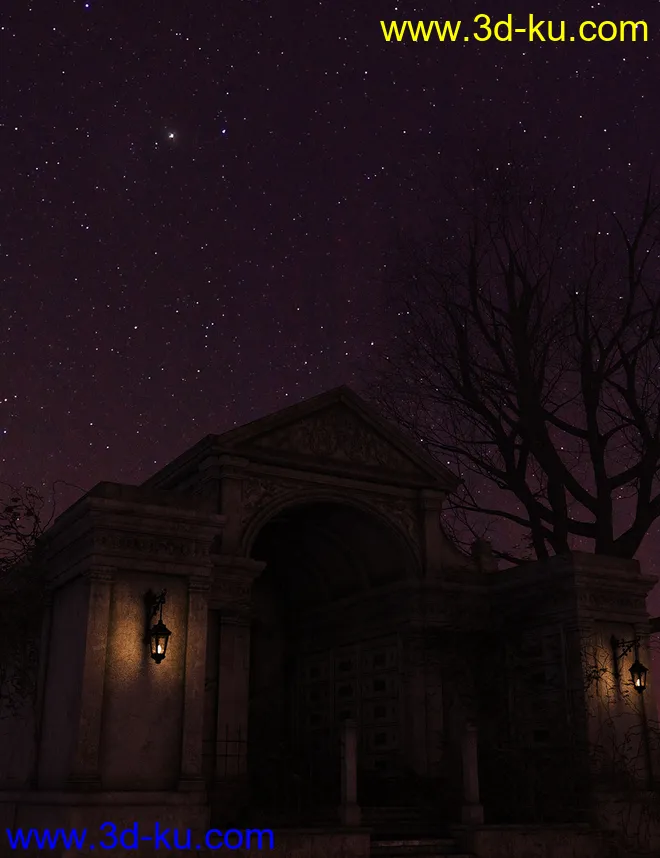 Orestes Iray HDRI Skydomes - Darkest Night模型的图片2