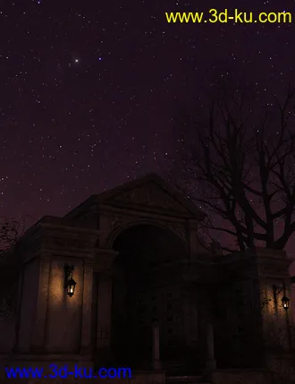 3D打印模型Orestes Iray HDRI Skydomes - Darkest Night的图片