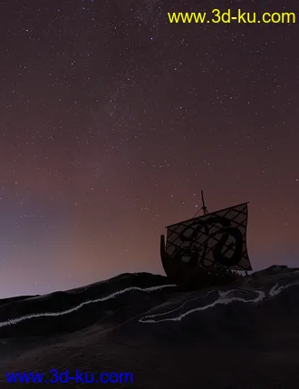 3D打印模型Orestes Iray HDRI Skydomes - Darkest Night的图片