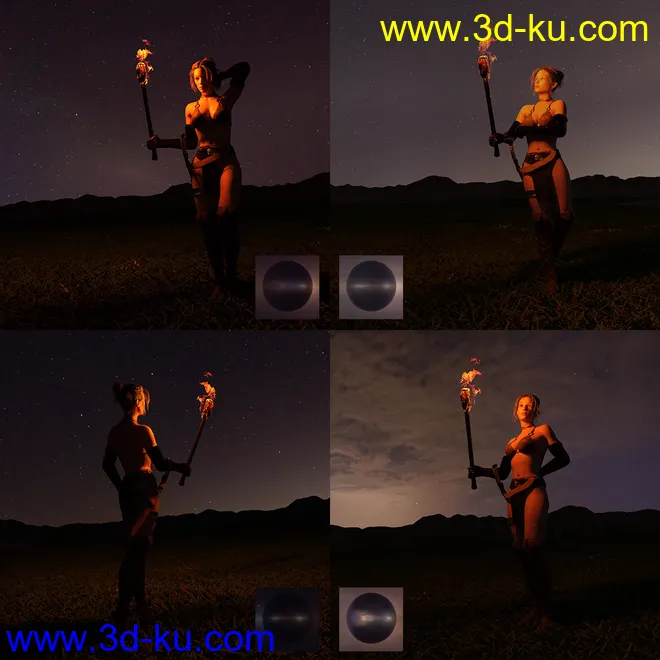 Orestes Iray HDRI Skydomes - Darkest Night模型的图片7