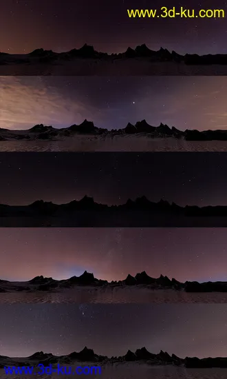 3D打印模型Orestes Iray HDRI Skydomes - Darkest Night的图片