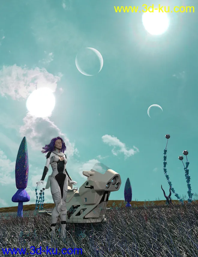 Orestes Iray HDRI Skydomes - Twin Suns of Durnn模型1 Orestes Iray HDRI Skydomes - Twin Suns of Durnn模型的图片1