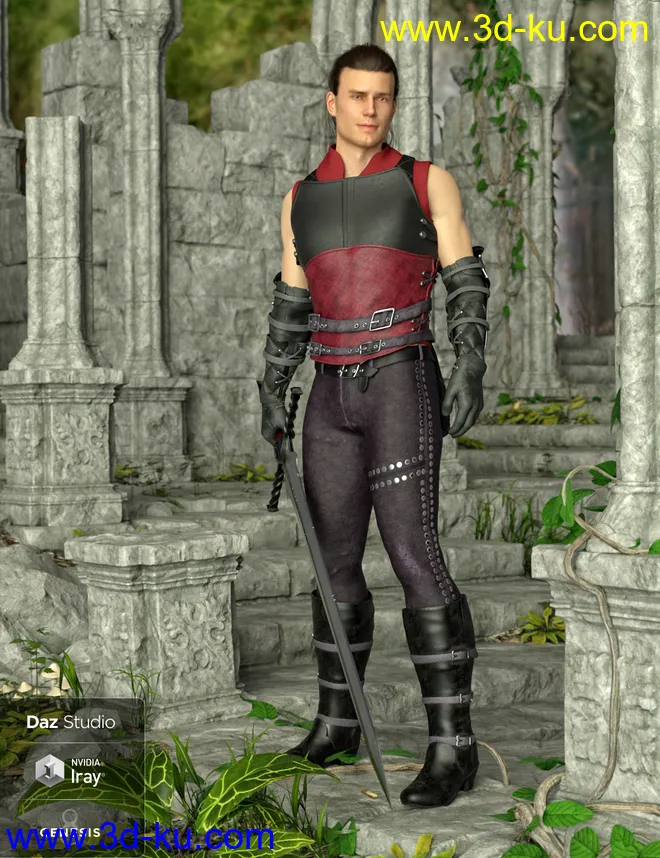 Paladin of Solitude Outfit Textures模型的图片5