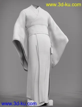 3D打印模型Peacock Hanfu Outfit for Genesis 8 Male(s)的图片