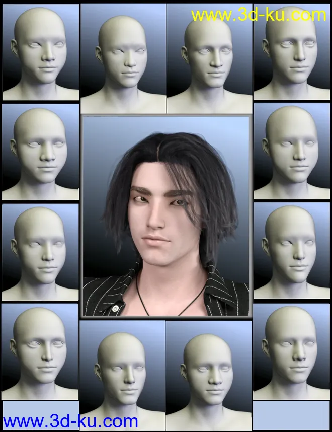 People of Earth - Faces of Asia Genesis 8 Male模型的图片1