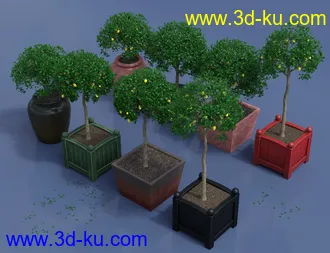 3D打印模型Predatron Ornamental Trees and Bushes的图片