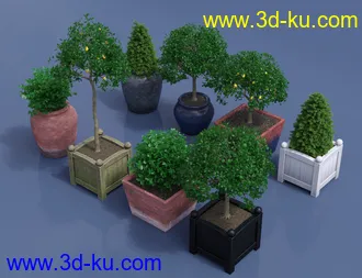 3D打印模型Predatron Ornamental Trees and Bushes的图片