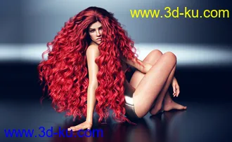 3D打印模型Primavera Hair with dForce for Genesis 8 Female(s)的图片