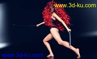 3D打印模型Primavera Hair with dForce for Genesis 8 Female(s)的图片