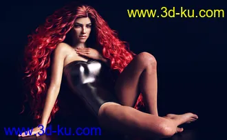 3D打印模型Primavera Hair with dForce for Genesis 8 Female(s)的图片