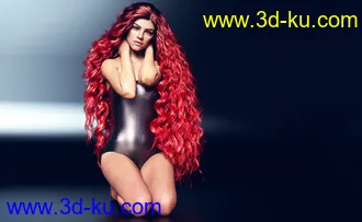 Primavera Hair with dForce for Genesis 8 Female(s)模型的图片13