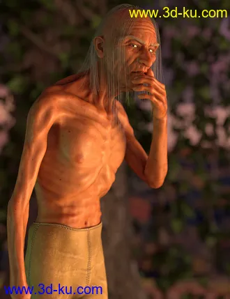 3D打印模型Raven Mocker HD for Genesis 8 Male的图片