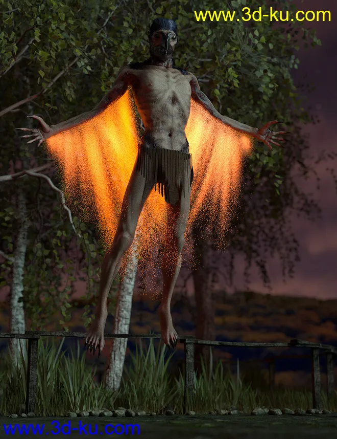 Raven Mocker HD for Genesis 8 Male模型的图片4