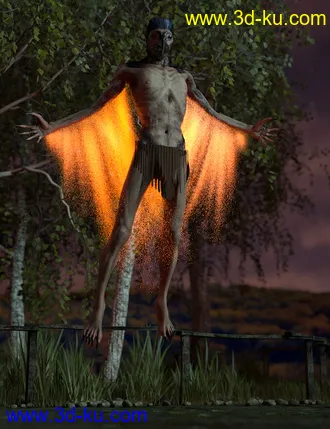 3D打印模型Raven Mocker HD for Genesis 8 Male的图片