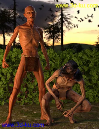 3D打印模型Raven Mocker HD for Genesis 8 Male的图片