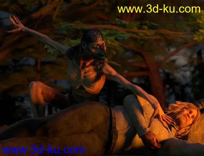 Raven Mocker HD for Genesis 8 Male模型的图片7