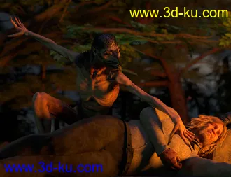 3D打印模型Raven Mocker HD for Genesis 8 Male的图片