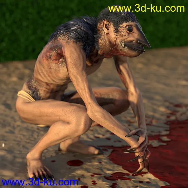 Raven Mocker HD for Genesis 8 Male模型的图片8