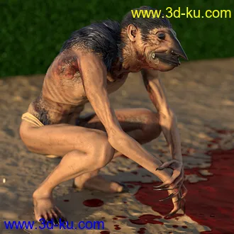 3D打印模型Raven Mocker HD for Genesis 8 Male的图片