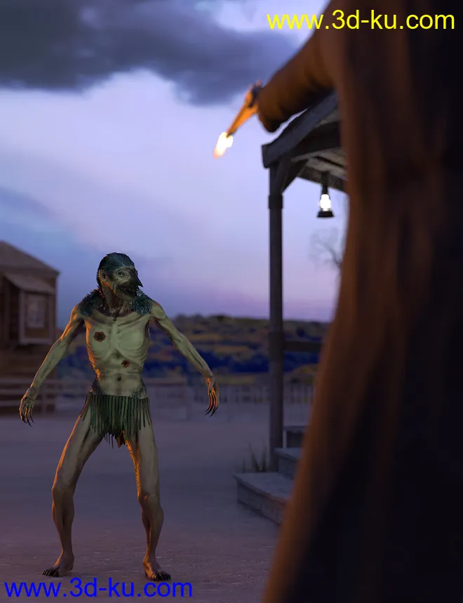 Raven Mocker HD for Genesis 8 Male模型的图片12