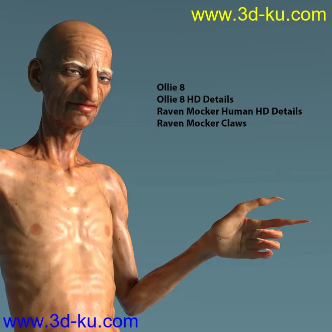 Raven Mocker HD for Genesis 8 Male模型的图片13