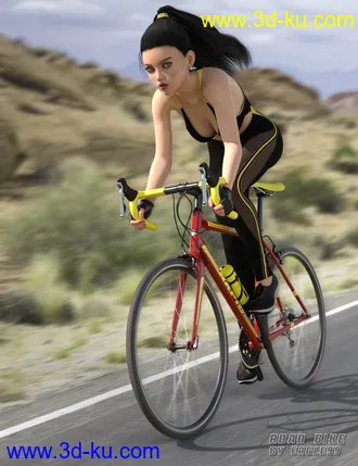 3D打印模型Road Bike and Poses for Genesis 3 and 8的图片