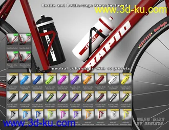 3D打印模型Road Bike and Poses for Genesis 3 and 8的图片