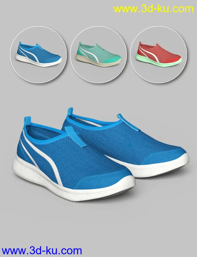 S3D Casual Sneakers for Genesis 8 Female(s)模型的图片1
