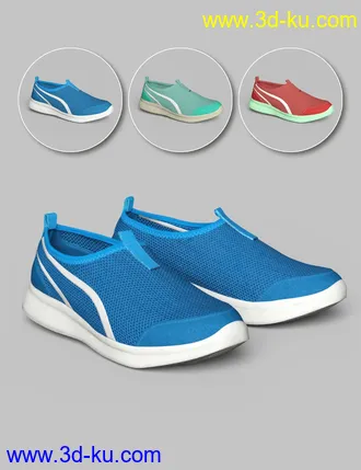 3D打印模型S3D Casual Sneakers for Genesis 8 Female(s)的图片