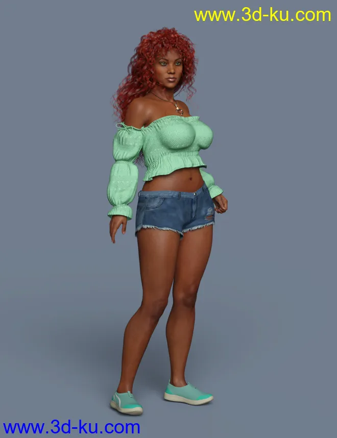 S3D Casual Sneakers for Genesis 8 Female(s)模型的图片3