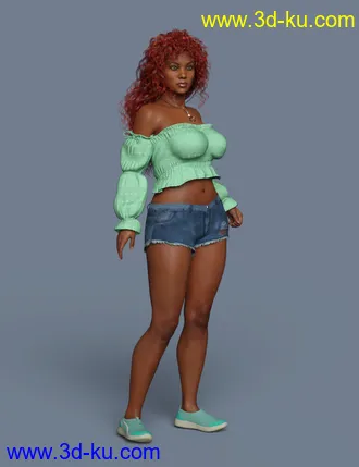 3D打印模型S3D Casual Sneakers for Genesis 8 Female(s)的图片