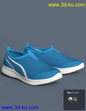3D打印模型S3D Casual Sneakers for Genesis 8 Female(s)的图片