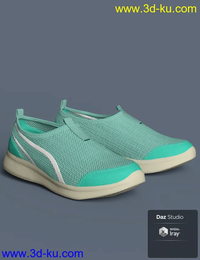 S3D Casual Sneakers for Genesis 8 Female(s)模型的图片6