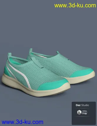 3D打印模型S3D Casual Sneakers for Genesis 8 Female(s)的图片