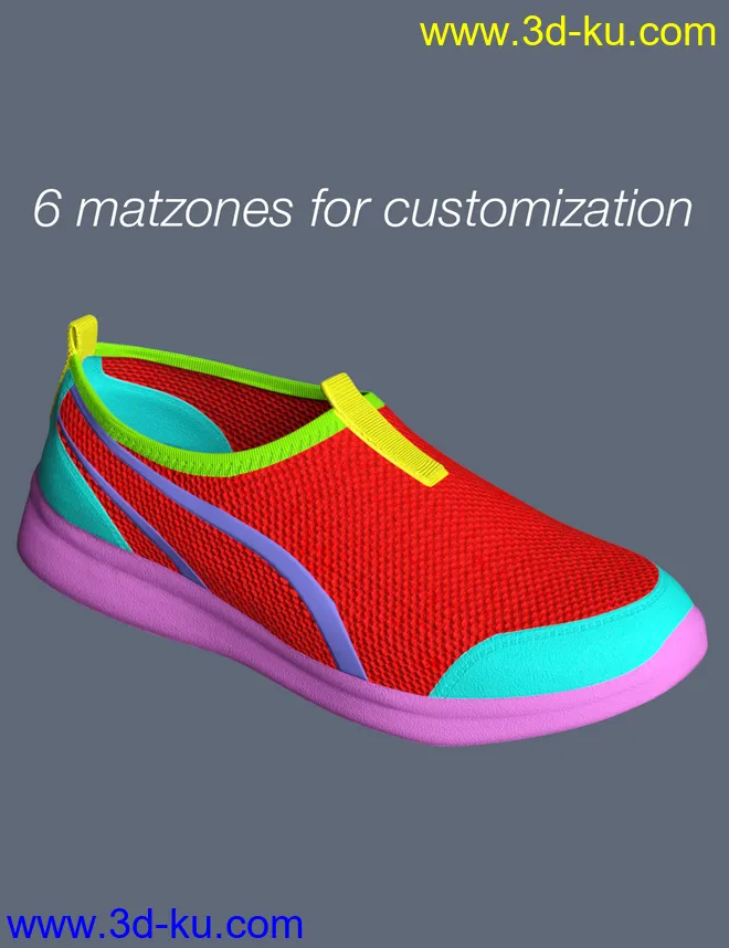 S3D Casual Sneakers for Genesis 8 Female(s)模型的图片8