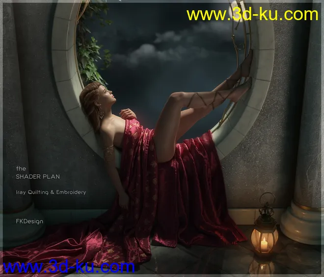 Shader Plan - Iray Quilting and Embroidery模型的图片1