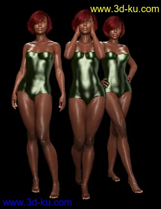 3D打印模型Shimuzu's Evah Poses for Monique 8 and Victoria 8的图片