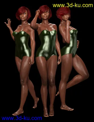 3D打印模型Shimuzu's Evah Poses for Monique 8 and Victoria 8的图片