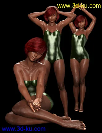 3D打印模型Shimuzu's Evah Poses for Monique 8 and Victoria 8的图片