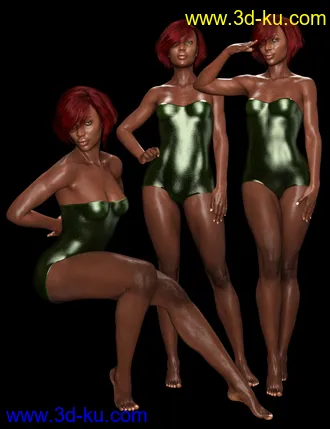 3D打印模型Shimuzu's Evah Poses for Monique 8 and Victoria 8的图片