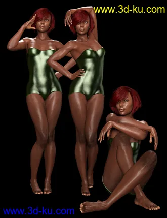 3D打印模型Shimuzu's Evah Poses for Monique 8 and Victoria 8的图片