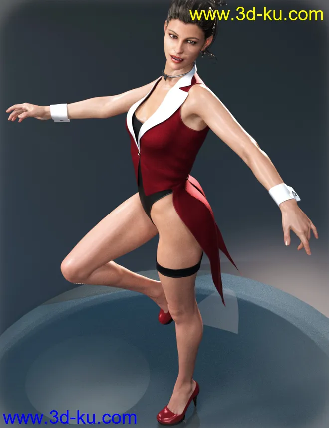 Show Girl Costume for Genesis 8 Female(s)模型的图片1